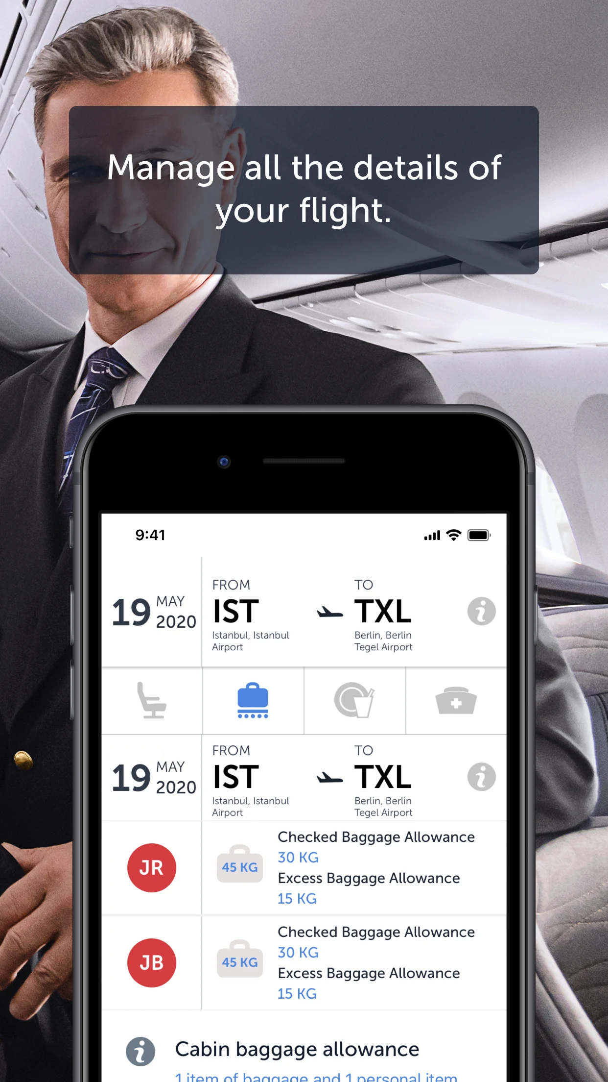 Turkish Airlines Flight Ticket screenshot